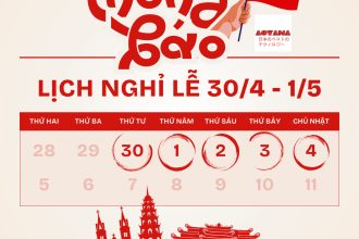 THÔNG BÁO LỊCH NGHỈ LỄ 30/4 – 1/5